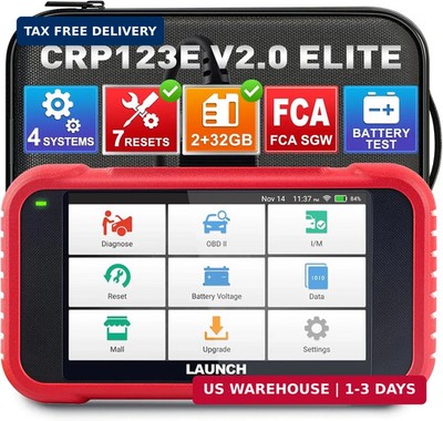 2026 Upgraded LAUNCH OBD2 Scanner CRP123E V2.0 Elite, Diagnostics Tool for Engin