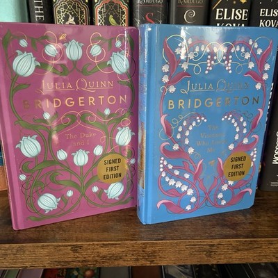JULIA QUINN Bridgerton THE DUKE AND I And The Viscount Who Loved Me Signed