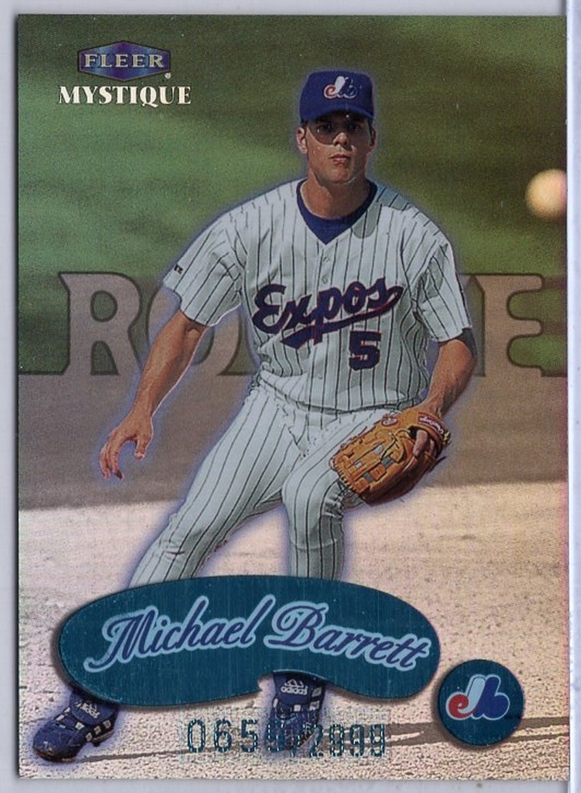 1999 Fleer Mystique #140 Michael Barrett Rookie #'d 0659/2999