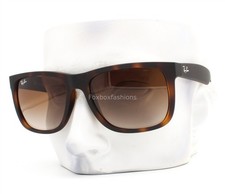 Ray-Ban Justin Sunglasses RB 4165 710/13 Matte Brown Havana 54mm w/case