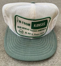 Vintage Snapback Trucker Hat Cap Patch Mesh Feed K Brand USA Louisville RARE