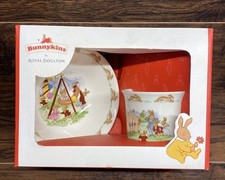 Royal Doulton Bunnykins Bowl  Cup Set Boxed Baby Child Gift Set NEW