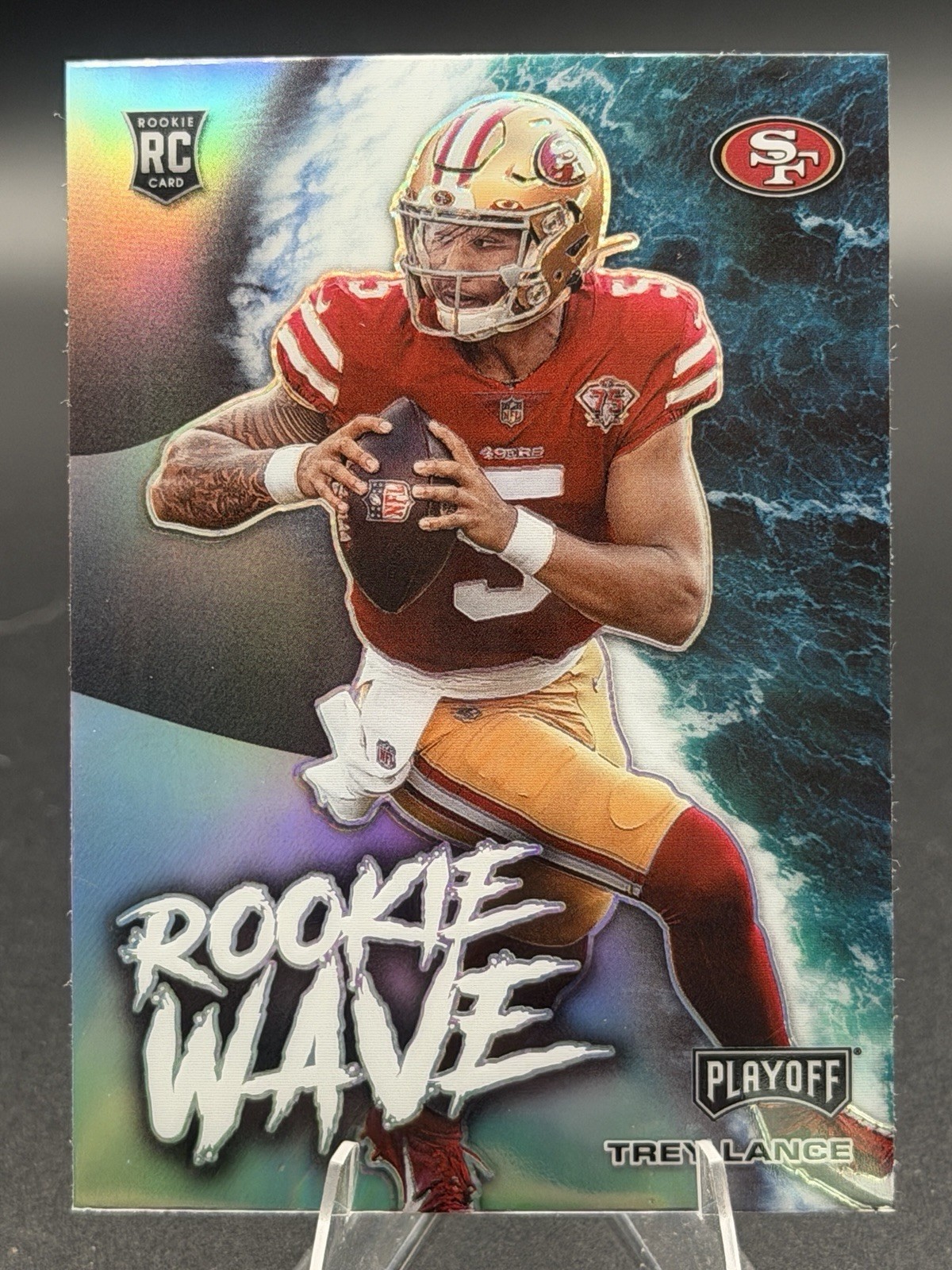 2021 Panini Playoff - Rookie Wave Trey Lance #RW-TLA Silver Prizm (RC)