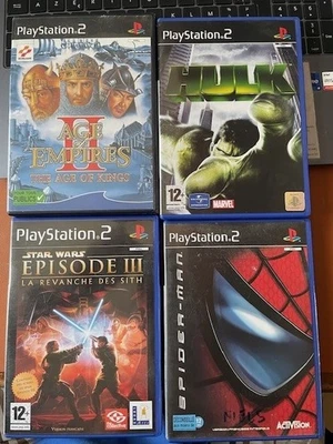 Lot Jeux PS2 Complet AGE EMPIRE ,HULK,STAR WARS,SPIDERMAN - Photo 1/2