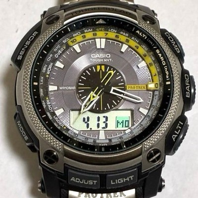 CASIO PRO TREK PRW-5000T Radio-Controlled Tough Solar Men's Watch Wrist 16cm