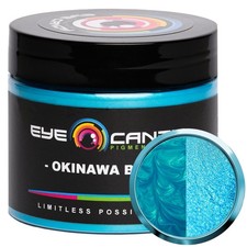 Eye Candy Pigments Premium Blue Mica 1.8 Ounce Pack of 1 , Okinawa