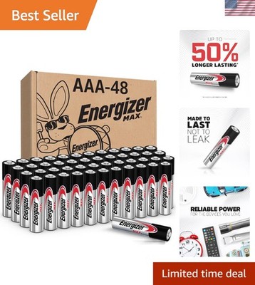 AAA Batteries, 48 count - MAX  Alkaline Triple A Battery