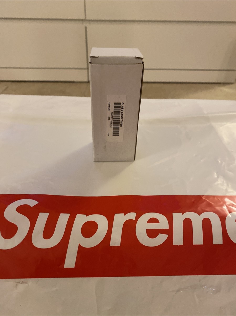 Supreme Glass Sand Timer SS15 Red Box Logo Rare New In Box | eBay