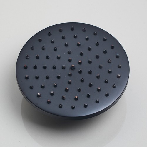8"Wall Mount Round Shower Faucet Set Oil Rubbed Bronze Rainfall Hand Sprayer Tap - Picture 6 of 11