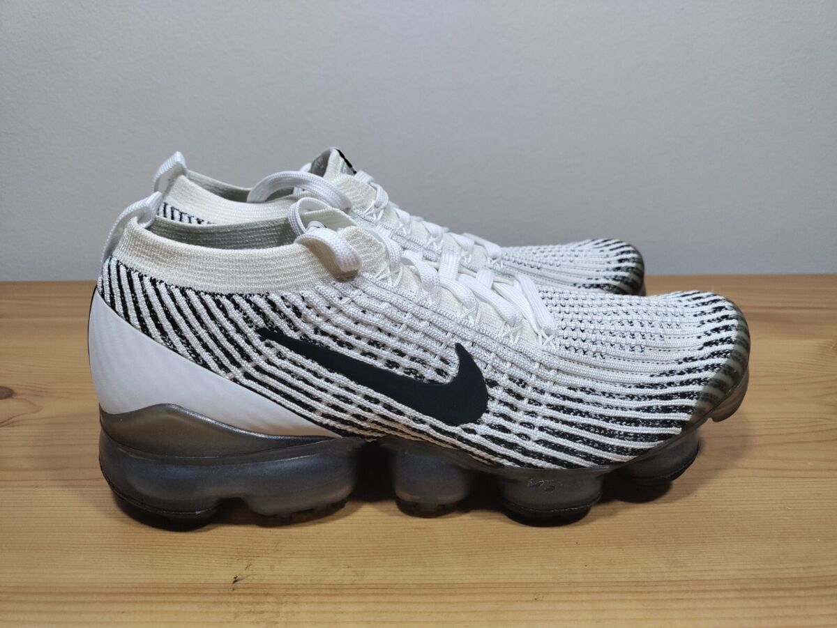 Size 7.5 - Nike Air Vapormax Flyknit 3 Men's White Black Size 7.5 - Nike Air Vapormax Flyknit 3 Men's White Black