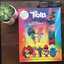 Dreamworks  Trolls   Crochet Finger Puppets Complete Kit/New