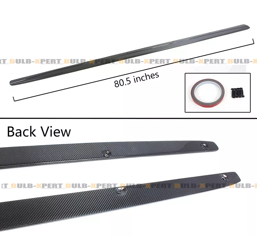 For 14-2020 BMW F32 F33 F36 4 Series Carbon Fiber Side Skirt Extension Splitter - Image 3 of 4