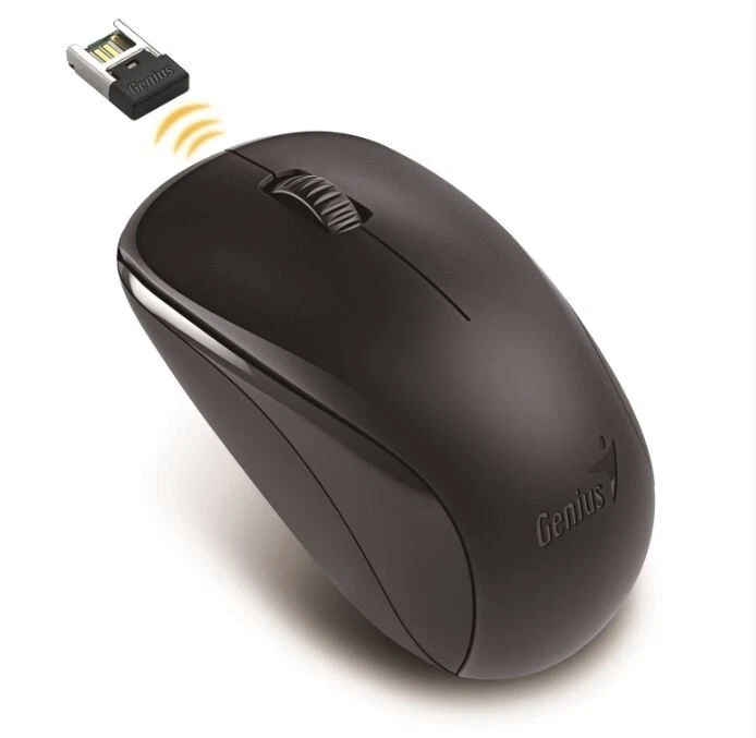 Mouse Wireless Optical Ambidextrous Scroll Wheel Genius Nx-7000 Black 1200 DPI - Image 2 of 4