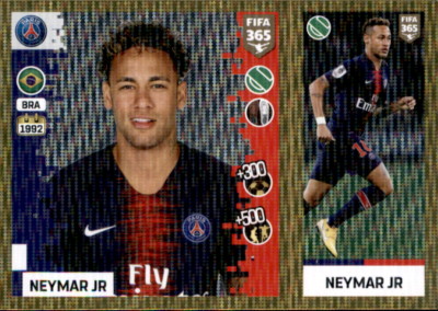Panini FIFA365 2019 - Sticker 158 a/b - Neymar JR - Paris Saint-Germain