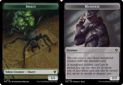 MTG Insect (0016) // Manifest (0029) Double-sided Token NM-Mint Commander:  Murde | eBay