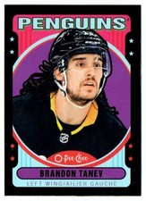 2021-22 O-PEE-CHEE OPC RETRO BLACK BRANDON TANEV 007/100 PITTSBURGH PENGUINS