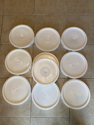 Letica Packaging Food Grade Durable Seal Lid for 3/5/7 Gal. 12  Buckets (10 ct.)