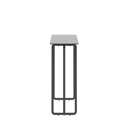 Console Table Tea Table Single Layer Tempered Glass Rectangular Porch Table - Picture 6 of 30