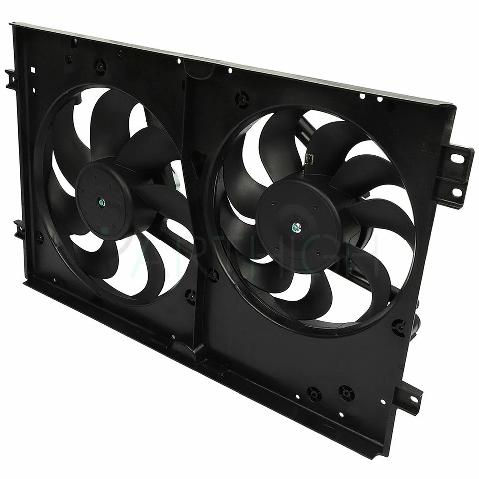 Conjunto de ventilador de refrigeración condensador radiador eléctrico para Volkswagen Golf 1999-2006 Foto 4 de 4