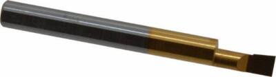 Accupro Carbide Boring Bar: 0.2'' Min Bore Dia 1/2'' Max Bore Depth, 1/4 Shank