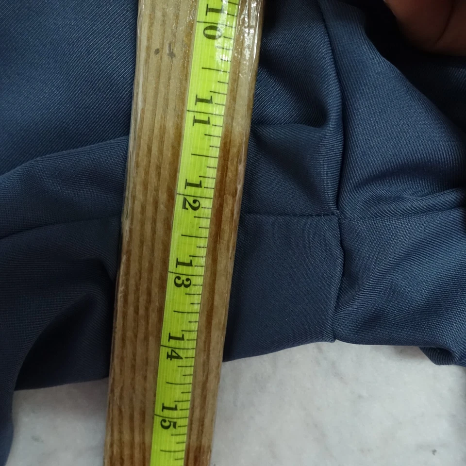 Pantalones cortos chinos Haggar para hombre talla 34 azul marino tiro medio frente plano 100 % poliéster Foto 4 de 4