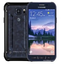 Samsung Galaxy S6 active SM-G890A AT T Only 32GB Camo Grey Smartphone Very Good
