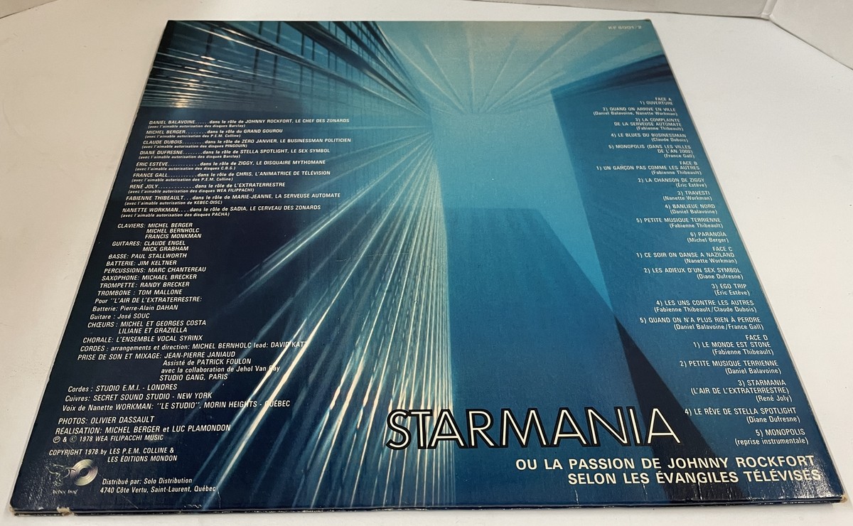 Michel Berger / Luc Plamondon - Starminia 2x Vinyl LP Album Kebec