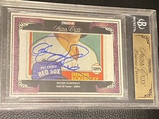 2008 SP TriStar Signa Prime Cuts PURPLE Dennis Eckersley Auto 1/1