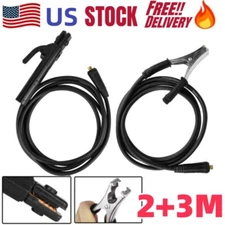 300A Ground Earth Clamp Stick Welder Cable 2+3M For ARC MMA IGBT Welding Machine