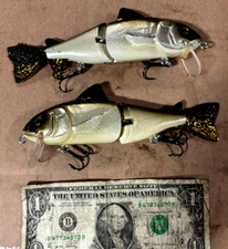 2 ct. HARD 2 FIND WOOD Throwback Tokyo trout Hitch swimbait lures baits bass