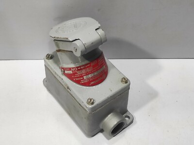 Appleton EFSCB175-2023M Receptacle Model B 20A 1HP 125VAC PAT NO 3,346,709