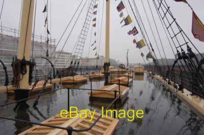 Photo 6x4 Wet and Windy Hotwells On the deck of SS Great Britain c2008