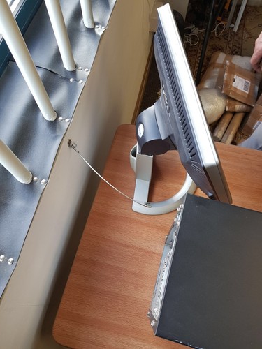 Computer TV Television monitor mouse Steel cable Wire rope Security KIT ...