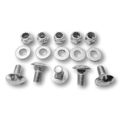 Scraper Bar Bolts for 01016400,01016459 Carriage Bolts Nuts Shave Plate 5PK