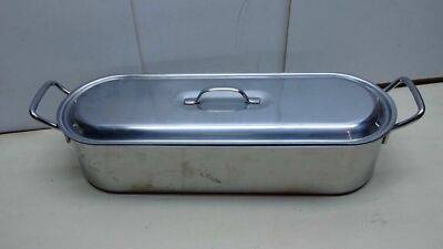 Inox 18/10 Stainless Steel Fish Poacher Steamer Roaster Baking Pan