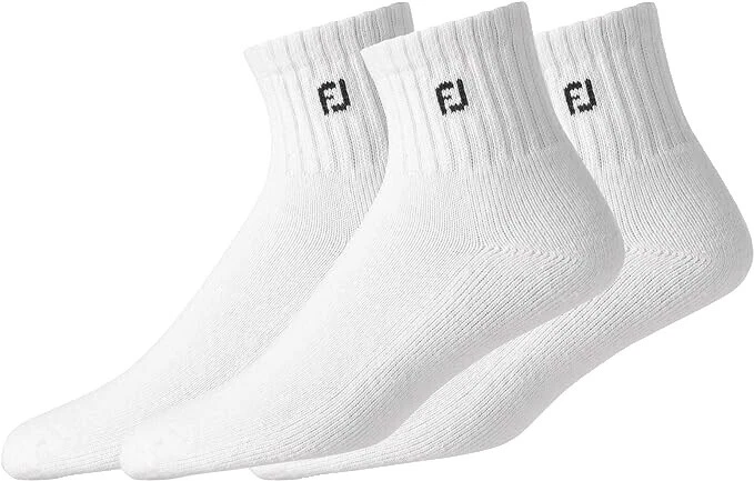 White Polyester Golf Socks for Men