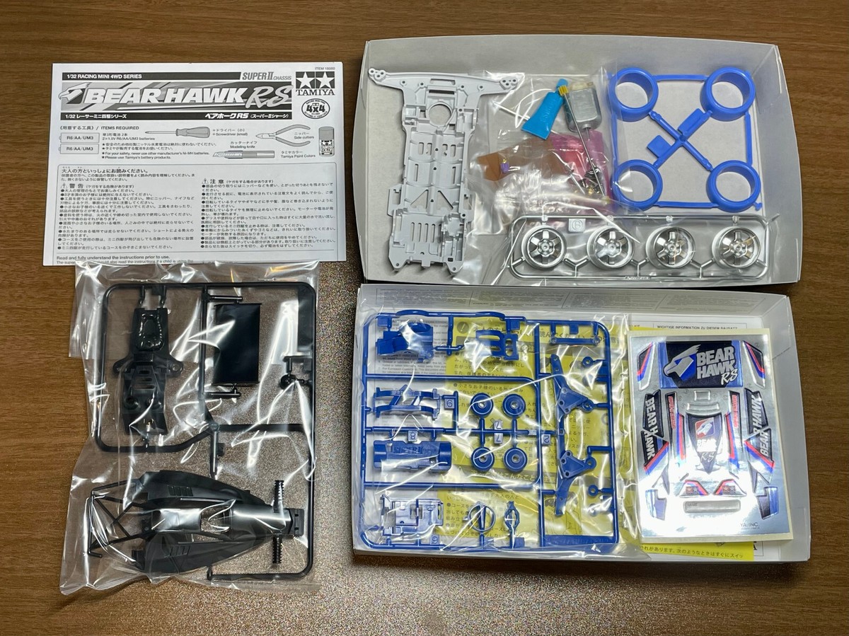 BEAR HAWK 1/32ミニ四駆キット TAMIYA 18080 Mini 4WD BEAR HAWK RS (SUPER II Chassis) | eBay