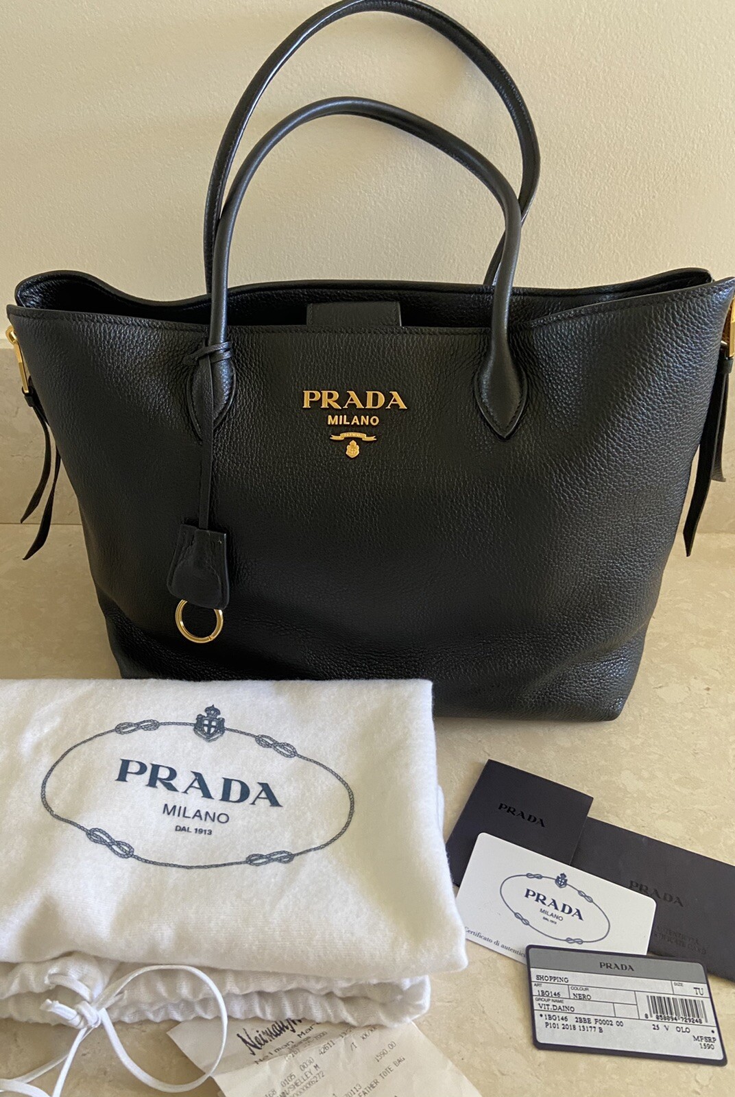 prada paradigme saffiano leather bag