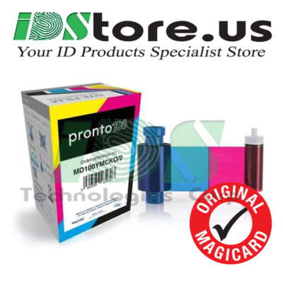 Genuine MAGICARD MD100YMCKO/2 Color Ribbon 100 prints for Genuine MAGICARD MD100YMCKO/2 Color Ribbon 100 prints for