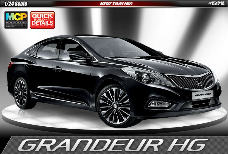 Academy Korea 1/24 Hyundai Grandeur HG MCP Diecast Model Kit Mini