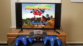 Nintendo 64 N64 System Console With Controllers Mario Kart EXP PLus More LQQK !!