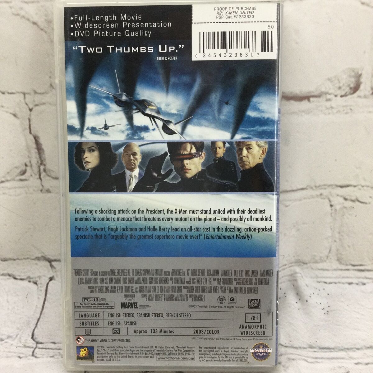 X2: X-Men United UMD Movie 2006 for Sony PSP Playstation Portable X2: X-Men United UMD Movie 2006 for Sony PSP Playstation Portable