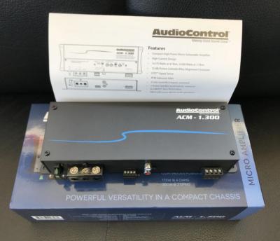 AudioControl ACM-1.300 Monoblock Compact Subwoofer Amp 300 WATTS Class D LC2I