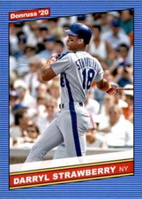 2020 Donruss Retro 1986 #231 Darryl Strawberry New York Mets