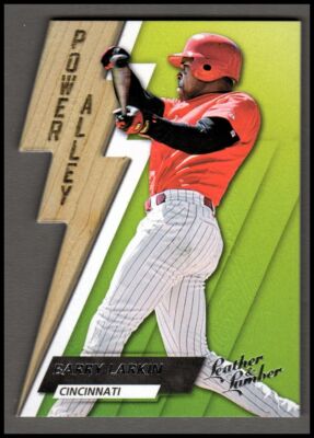2019 Panini Leather and Lumber Power Alley #5 Barry Larkin - NM-MT