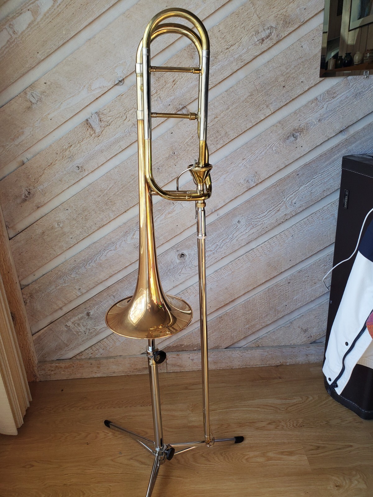 Holton TR160 Professional Trombone with Thayer Valve. No lacquer bell