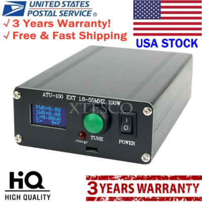 Automatic Antenna Tuner 100W 1.8-50MHz w/0.96'' OLED Display ATU100 Assembled#USA