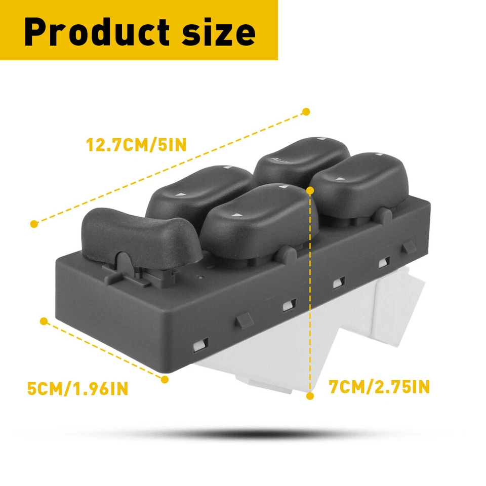 Interruptor de ventana eléctrica del conductor XL1Z14529BA para Ford F650 F750 2000-2013 LH Foto 2 de 4