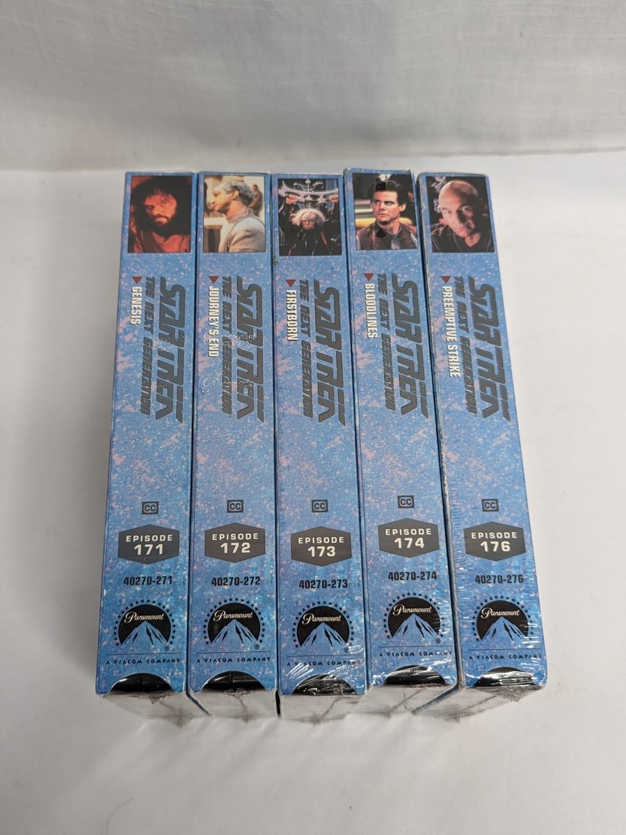5x New & Sealed Star Trek: The Next Generation Paramount VHS