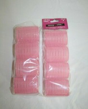 8 Self Stay Hair Rollers Sassy  Chic Lightweight Pink New Open Pack 2 Set of 4